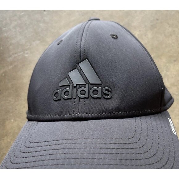 ADIDAS Men’s Sz S/M Hat Adjustable Fit One-Size Aeroready Black Activewear - Picture 2 of 8